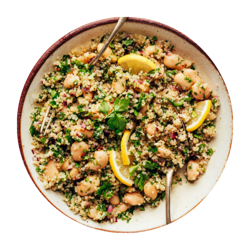 Lemony White Bean Quinoa Salad